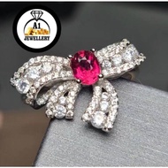 RUBY SILVER 925 RING [Cincin Batu Delima Rubi]