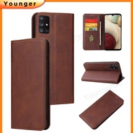 Magnetic Leather Flip Cover Case For Samsung Galaxy A90 A51 A71 A31 A01 M01 A41 Phone Holder Case With Buckle Slot