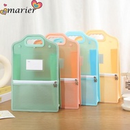 MARIER File Folder, PP Zipper Closure Vertical Accordion Zipper Bag, File Management Waterproof File