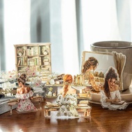 JIANWU Planner's Daily Series Vintage Character Landscaping Material Collage PET Sticker Creative DI