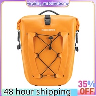 25L Waterproof Bike Rack Bag PVC Bike Tail Seat Trunk Bag Travel Cycling Bag A