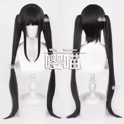 Chocola Cosplay Wig Game NEKOPARA 100CM Long Brown Ponytail Heat-resistant Synthetic Hair Anime Choc