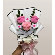 Bunga Kawat Bulu | Bouquet Bunga | Chenille Flower Bouquet |