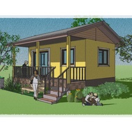 House Model CWS2-033 (66 Sq M.)1 Bedroom 1 Bathroom (Structure Wood Steel And Concrete) 2-3 Hundred 