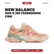 New Balance 9060x Joe Freshgoods Pink 100% Original Sneakers Casual Men Women Shoes Ori Shoes Men Shoes Women Running Shoes New Balance Original