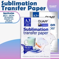 QUAFF Sublimation Paper 100gsm Quick Dry Transfer Paper A4 - A3 Size