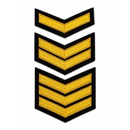 Pangkat Tentera Patch Sulam Military Rank Badge Uniform Askar