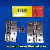 ORIGINAL ENGSEL PINTU SOLID 4INCH EK-02 SN | ENGSEL PINTU SOLID