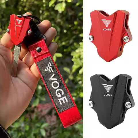 For VOGE 650DS 500DS VOGE 500R 525R 250RR 300RR 300AC 500AC Motorcycle CNC Key Case Shell & KeyChain