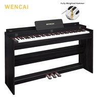 WENCAI  Digital Piano 88 Keys Upright Fully Weighted Electronic Piano Keyboard for Beginner,Professi