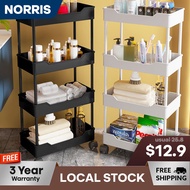 Foldable Trolley Rack Trolley Shelf  Kitchen Shelf Movable Storage Cart