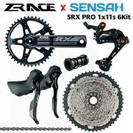 SENSAH SRX PRO 1x11 Speed, 11s Road Groupset, R/L Shifter + Rear Derailleurs + ZRACE chainset Casset