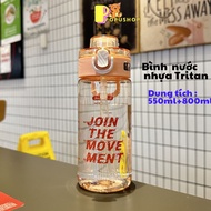 800ml 550ml plastic water bottle with carrying strap 500ml and 800ml, student water bottle, plastic 