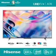 [New2023] Hisense TV 65A7K ทีวี 65 นิ้ว 4K UHD Google TV MEMC Atmos Hand-Free Voice Control Smart TV Netflix Youtube /DVB-T2 / USB2.0 / HDMI /AV As the Picture One