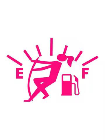Coolest Creative Stickers for Car Accessories High Gas Consumption Pink Style Car Stickers Waterproo