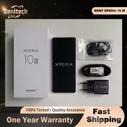 Original Sony Xperia 10 III 10III XQ-BT52 5G Mobile Phone 6GB RAM 128GB ROM NFC OLED 6.0" 12MP+8MP O