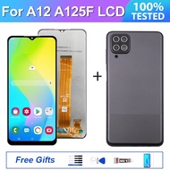 LCD For Samsung Galaxy A12 SM-A125F/DS A125 Display Touch Screen Assembly + Battery Back Cover