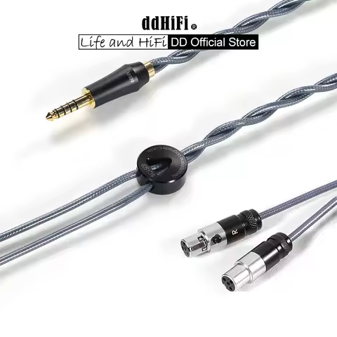 DD ddHiFi BC150B-490 Double Shielded Silver Headphones Cable for Sennheiser HD 490 PRO
