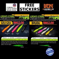 GELI-GELI DAN BRUDU soft plastik (SP) Ultralight  dari KANICEN NIX GERENTI STRIKE