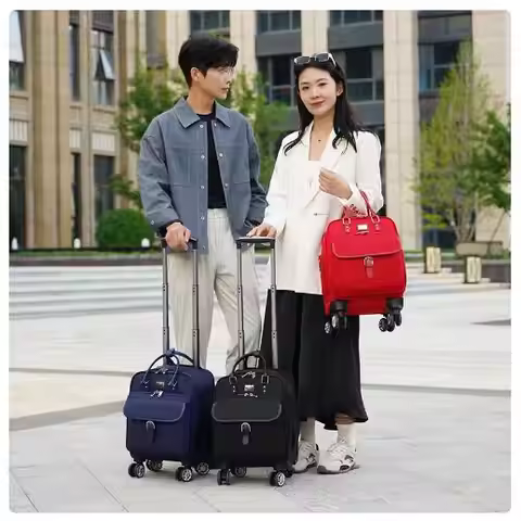 16 Inch Carry On Hand Luggage Suitcase Travel Trolley Bags Women Budget airline Cabin Rolling Luggag