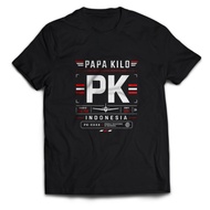 PAPA KILO Men's T-shirt, Indonesian Aviation Aviation, Adult Unisex Tops, PakeKaos