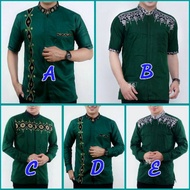 Koko Shirt For Adult Men Long Sleeve/Koko Tojiro Muslimin/Koko Batik Combination