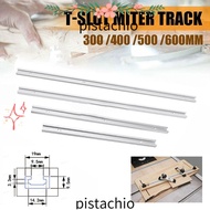 PISTACHIO 1Pcs T-Track, Slide Guide Rail 300-600mm T-Slot Track,  T Slider Fixture Slot Slide Alumin