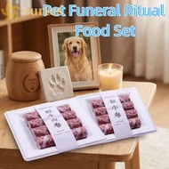 CURTES Pet Memorial Paper Food Rolls, Realistic Eco-Friendly Funeral Ritual Food Set, Simulation Foo