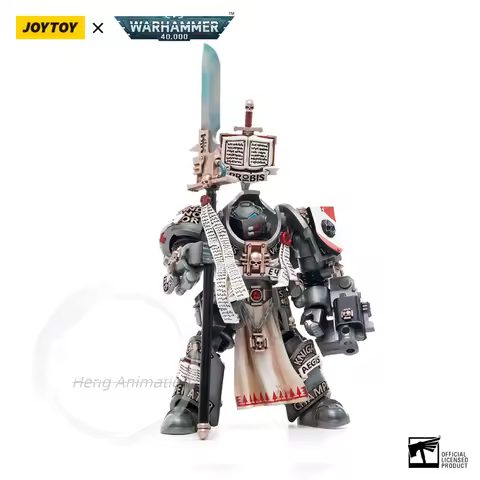 In Stock JOYTOY Warhammer 40,000 1/18 Action Figures Grey Knights Castellan Crowe Grey Knights Termi