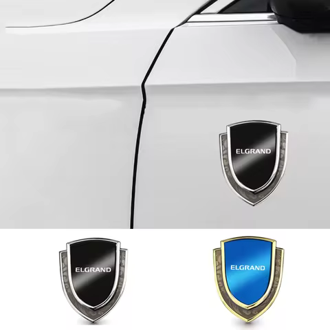 3D Metal Car Body Trunk Fender Decoration Shield Stickers For Nissan Elgrand E50 E51 E52 1996-2016 2