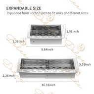 Stainless Steel Sink Drainage Basket Retractable Kitchen Rack Sink Sink Bowl Dish Plate Storage Rack