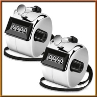 [chasoedivine.] 2 Pack Clicker Counter Hand Tally Counter Clicker, 4 Digit Mechanical Palm Click Cou