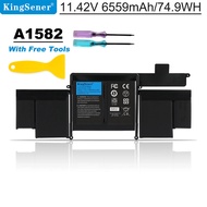 KingSener Laptop Battery A1582 for Apple MacBook Pro 13 inch Retina A1502 2015 year With Tools