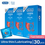 [Bundle of 3] Free Shipping Love Natural Latex Rubber Durex Condoms for Men Condom Sleeve Easy-On for Greater Comfort Extra Lubricant Male Condoms