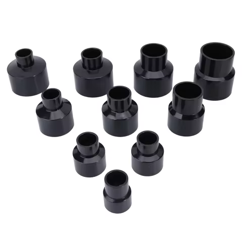 20/25/32/40/50mm Black UPVC Reducing Pipe Connector Fish Tank Tube Reducer Joints Aquarium Reduce Pi