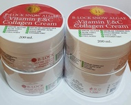B-Lock บีลอค ครีม คอลลาเจน ใหญ่ 200 ml. ใหม่ หมดอายุปี 2028 ครีมทาหน้า ทาตัว ทาแล้วขาวกระจ่างใส ชุ่ม