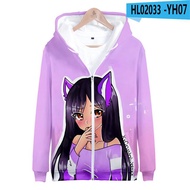Hoodies 3D Print Anime Aphmau Merch Sweatshirts Boys Unisex Cartoons Fashion Oversize Hoodie