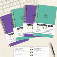 1pc A6 Simple Password Book Hardcover, 93 Sheets Advanced Address Password Keeper With Email Days Re
