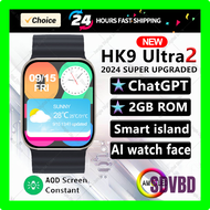 SDVBD NEW HK9 Ultra 2 AMOLED Smart Watch Men ChatGPT Smartwatch Dynamic Island 2GB ROM Ai Watch Face