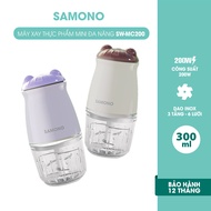 (BH 1 Năm)Samono Máy xay thực phẩm mini đa năng 6 lưỡi dao dung tích 300ml công suất 200w xay nhuyễn