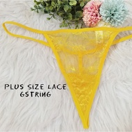 Plus Size Women Gstring Big Cutting Pineapple Color Sexy Lace Gstring