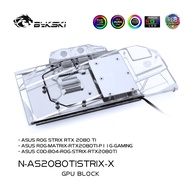 Bykski ASUS GPUบล็อคน้ำหล่อเย็นการ์ดจอคอมพิวเตอร์ส่วนบุคคลLiquid Coolingคลุมทั้งหมดCoolerสำหรับASUSร