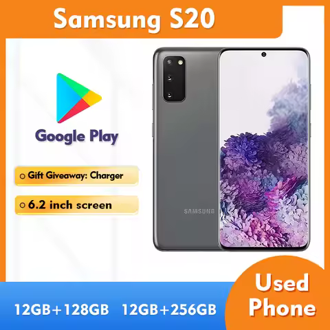 Samsung Galaxy S20 5G RAM 12GB ROM 128GB SmartPhone 6.2inch 64MP camera 4000mAh used Phone