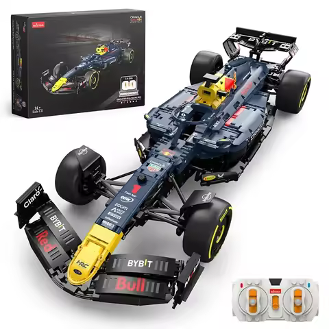RASTAR 2509PCS 1:8 Technik F1 Redbull RB19 1. Max. Verstappen 11 Perez Racing Formula Bausteine Mode