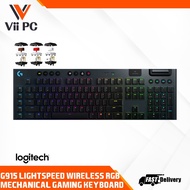 Logitech G915 Lightspeed Wireless (Clicky / Tactile / Linear) RGB Mechanical Gaming Keyboard