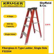 Kruger Fiberglass Single Side Ladder F32204 (4 ft)