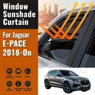 For Jaguar E-PACE X540 2017-2024 Car Visor Sunshade Curtain Anti UV Sun Protection Foldable Mesh Win