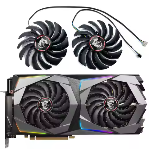 NEW 95MM PLD10010B12HH RTX 2070 Super GAMING X GPU Fan，For MSI RTX 2070 Super GAMING X、RTX 2070 GAMI