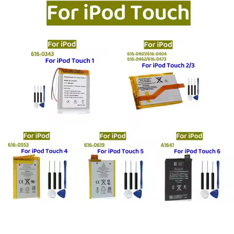 Battery 616-0473 iPod High Quality 616-0343 616-0473 616-0553 616-0619 A1641 Battery For iPod Touch 