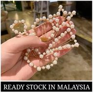 Korean Ins Simple Peals Hairclips Girl Hairpins Pin Rambut Pin Wanita